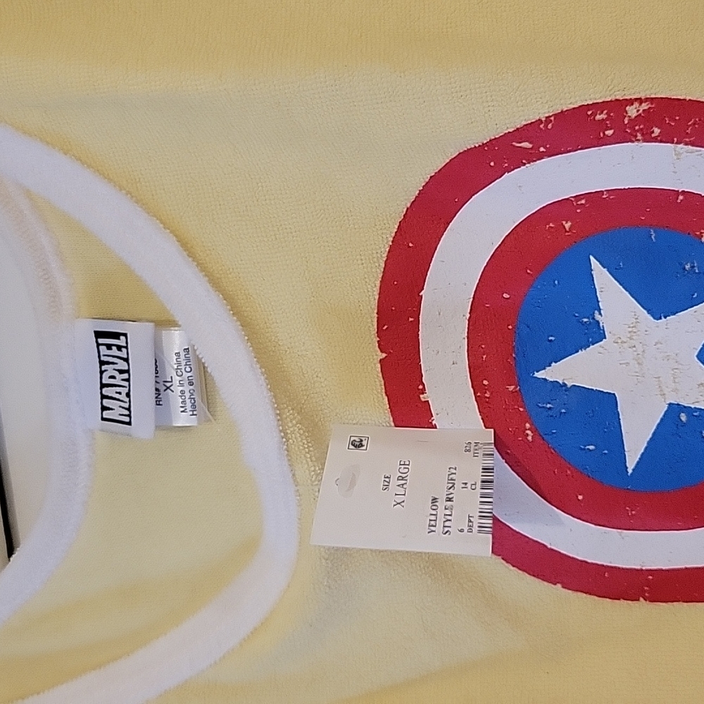 NWT Marvel Captain America romper sz XL - Picture 3 of 4
